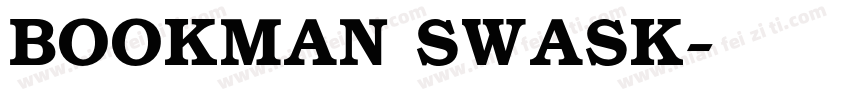 BOOKMAN SWASK字体转换